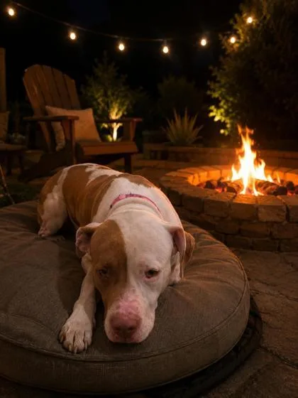 An adult large-sized male Pit Bull Terrier dog named Liam for adoption in New Orleans, LA