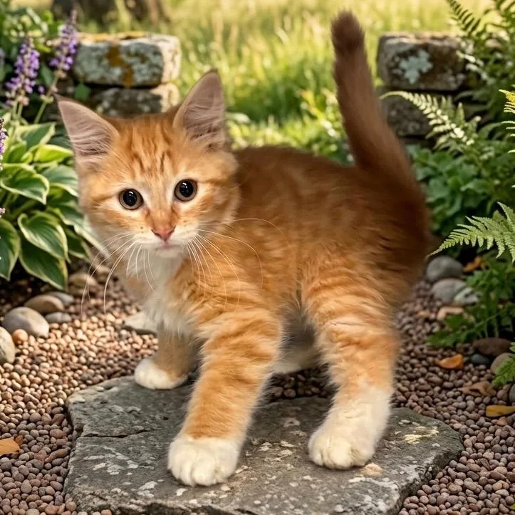 A baby medium-sized female Domestic Short Hair cat named Amber for adoption in Pittsfield, IL