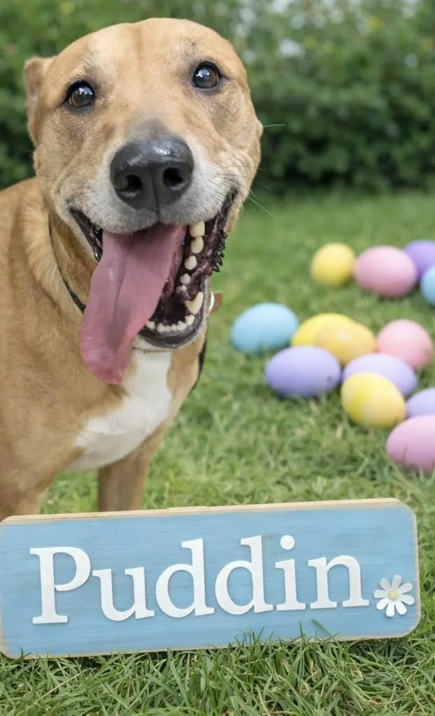 A young medium-sized female Labrador Retriever dog named Pound Dogpuddin Courtesy Listing for adoption in Rootstown, OH