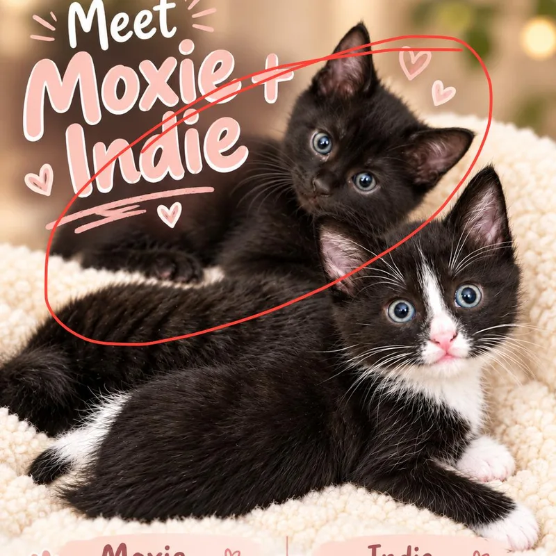 A baby small-sized male Black Domestic Short Hair cat named Indie for adoption in White, GA