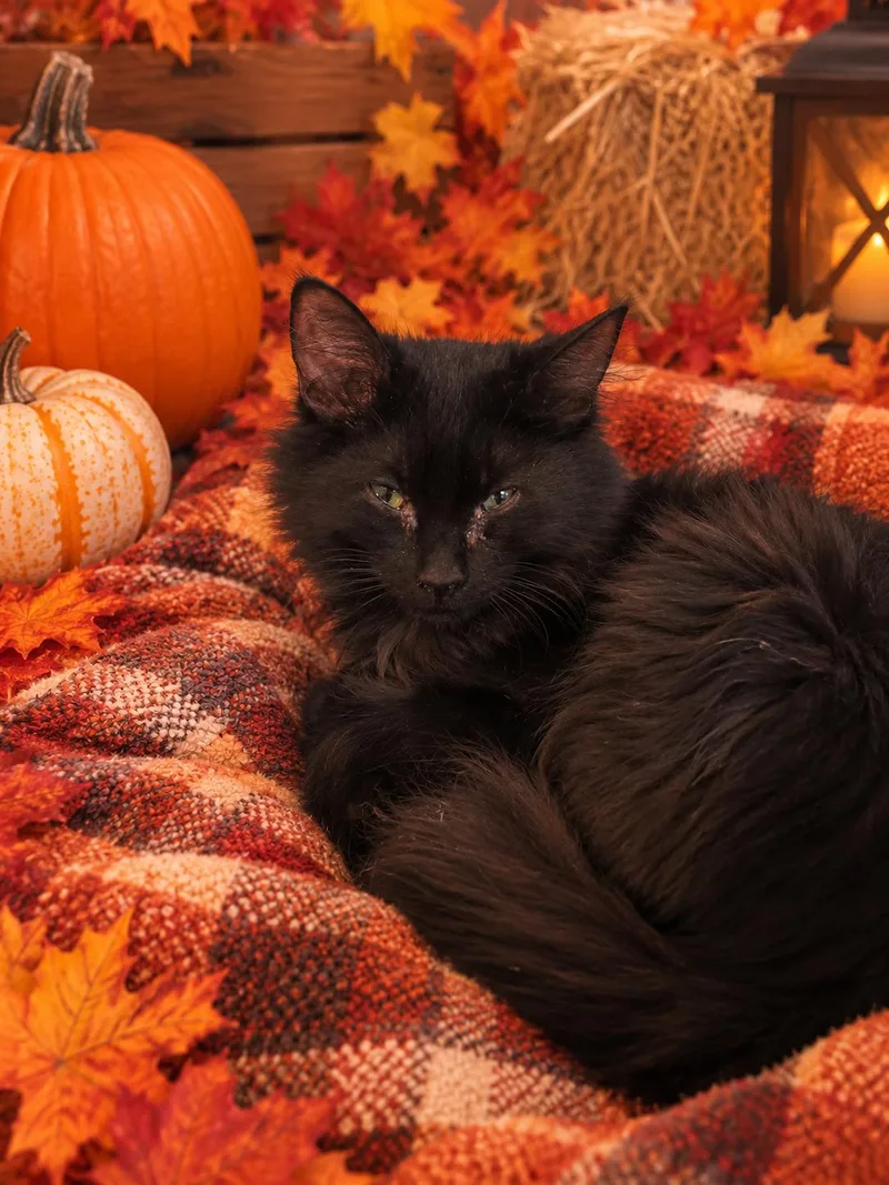 A young medium-sized male Domestic Medium Hair cat named Licorice for adoption in Belleville, MI