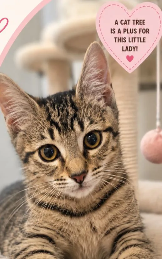 A baby medium-sized female Domestic Short Hair cat named Mac for adoption in Antioch, CA