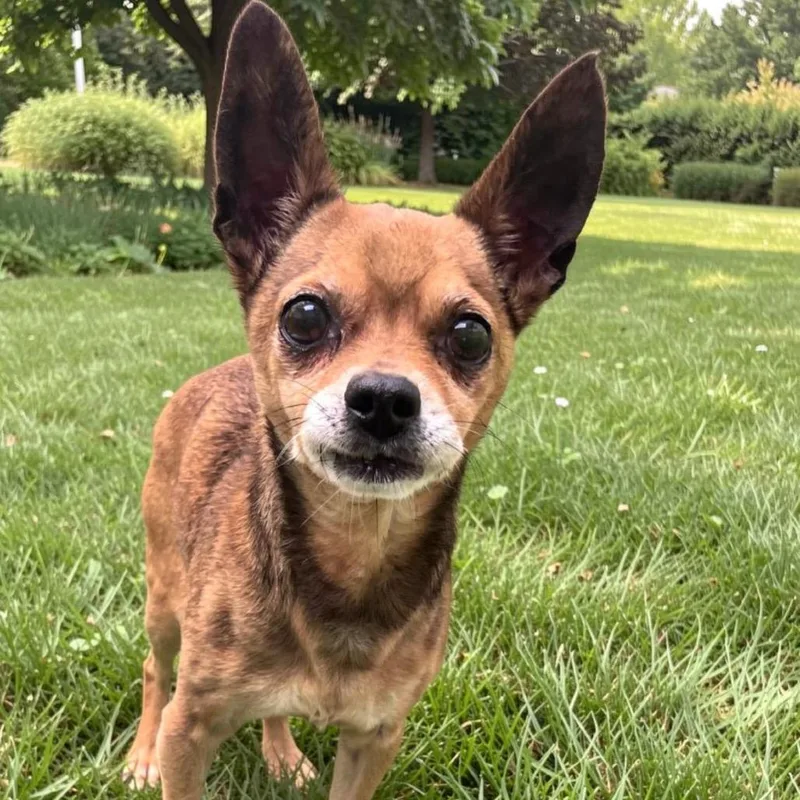 A senior small-sized male Brown / Chocolate Chihuahua dog named Paquito for adoption in Henderson, NV