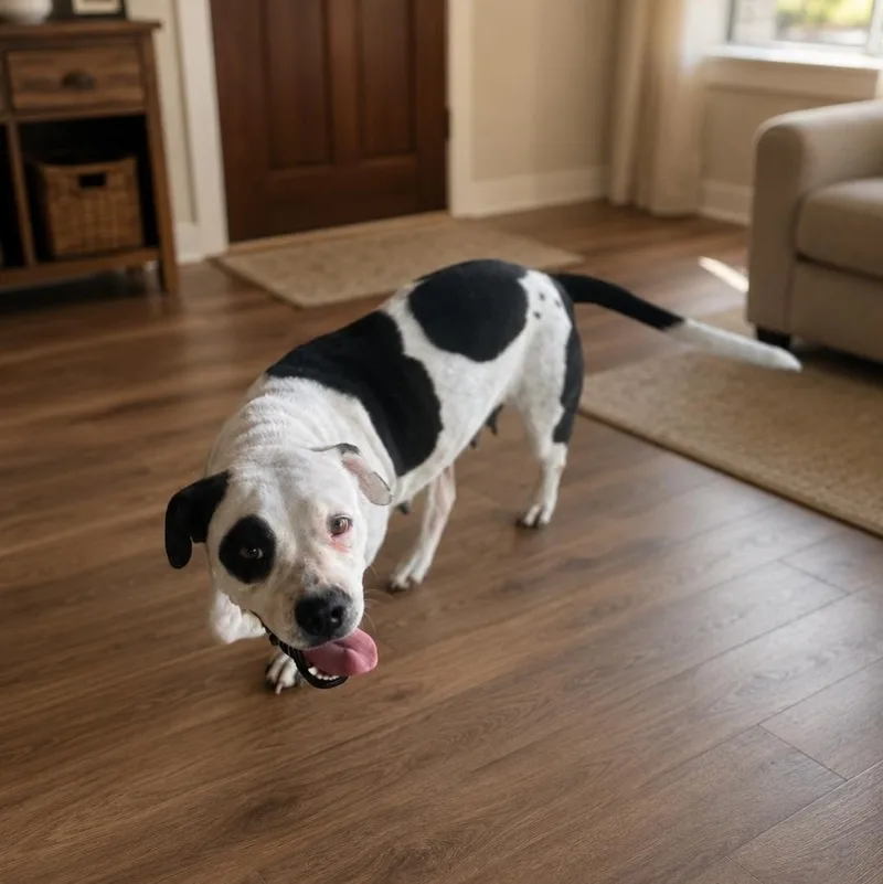 A young medium-sized female Pit Bull Terrier dog named Pebbles for adoption in PLAINFIELD, CT