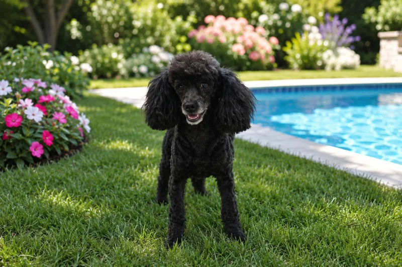 An adult small-sized female Black Poodle (Toy) dog named Audrey for adoption in POTOMAC, MD