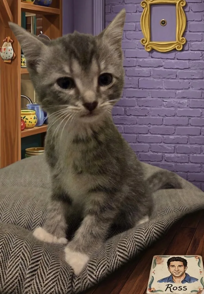 A baby small-sized male Extra-Toes Cat / Hemingway Polydactyl cat named Ross for adoption in Rutherfordton, NC