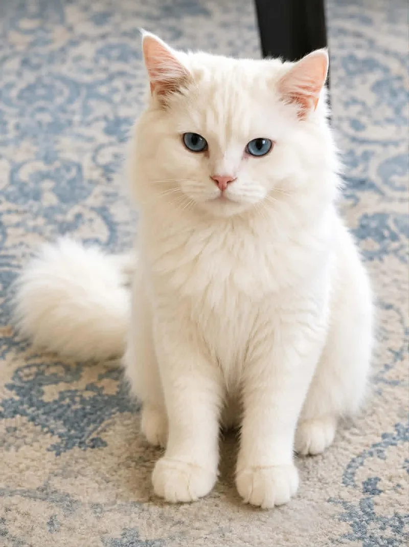 An adult medium-sized male White Persian cat named Jeremiah for adoption in Woodmere, NY