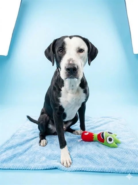 A young medium-sized male Mixed Breed dog named Frankie for adoption in Jacksonville, FL