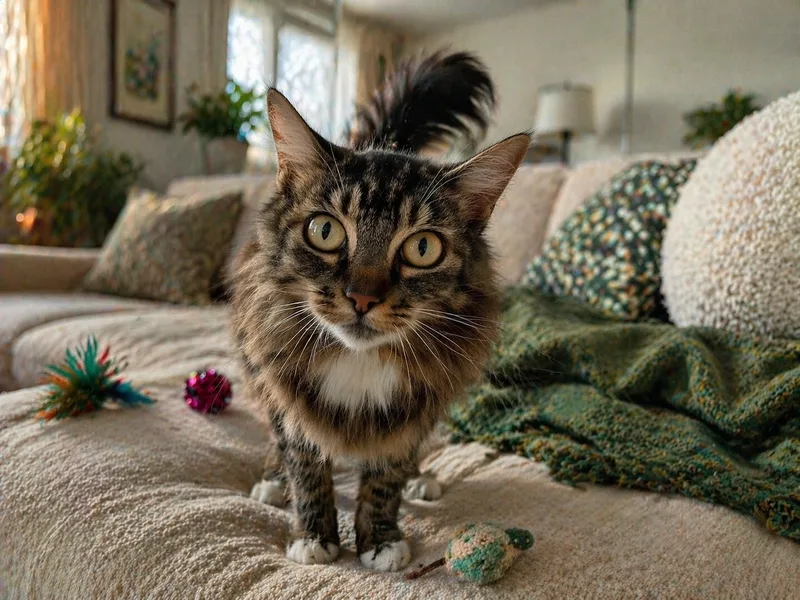 An adult medium-sized female Torbie Domestic Long Hair cat named Skyler for adoption in Orange, CA