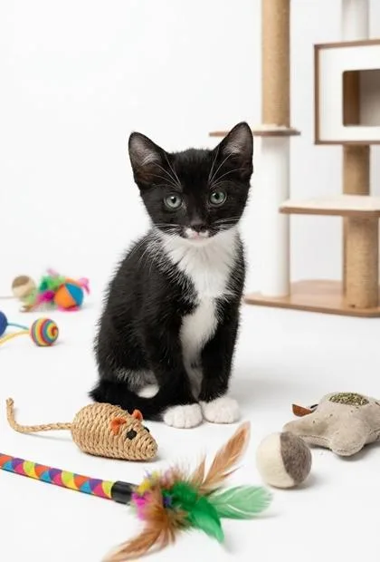 A baby small-sized female Domestic Short Hair cat named Apple for adoption in Cumming, GA