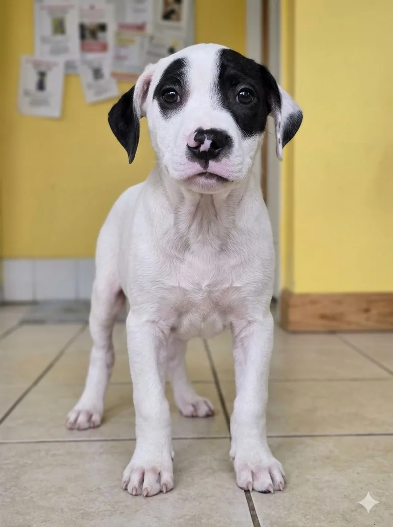 A baby medium-sized male Black Chihuahua dog named Blas for adoption in Boca Raton, FL