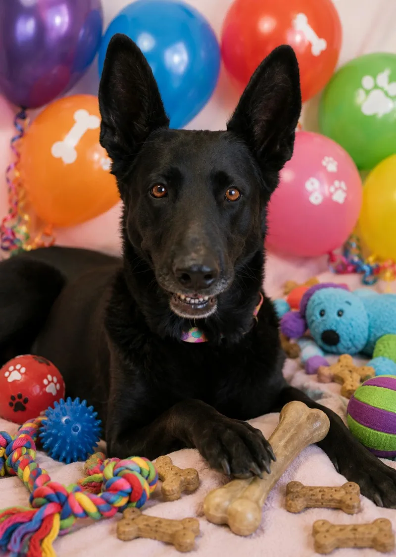An adult large-sized female Shepherd dog named Maya for adoption in Queen Creek, AZ