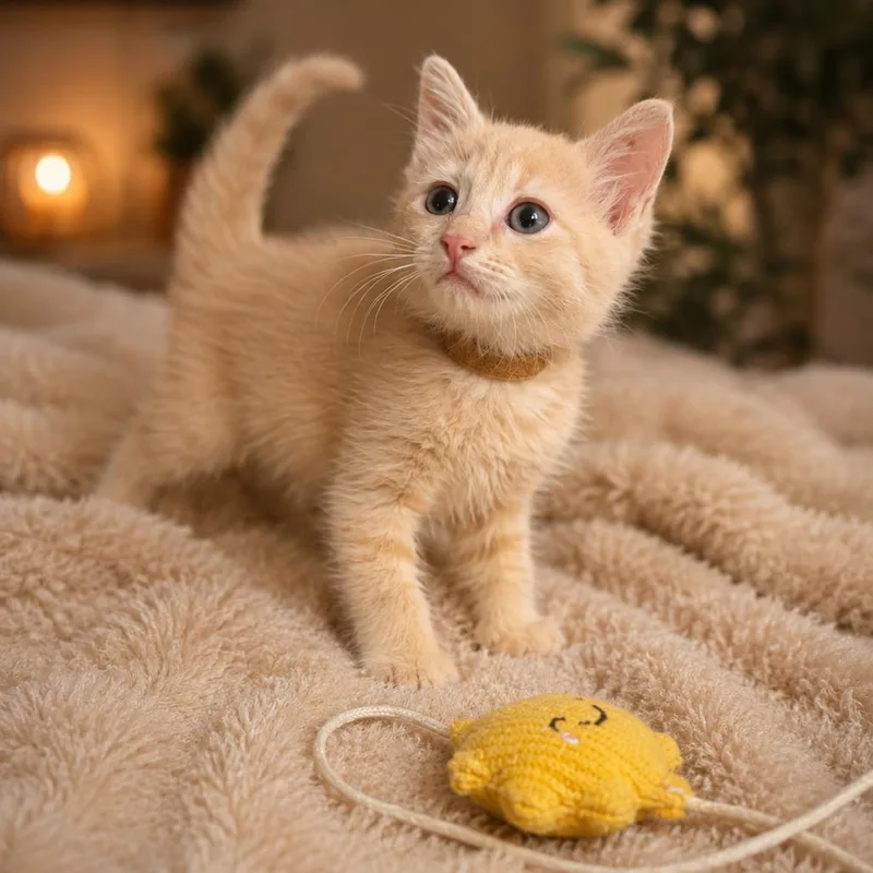 A baby small-sized male Orange / Red Domestic Short Hair cat named Cider for adoption in Inman, SC