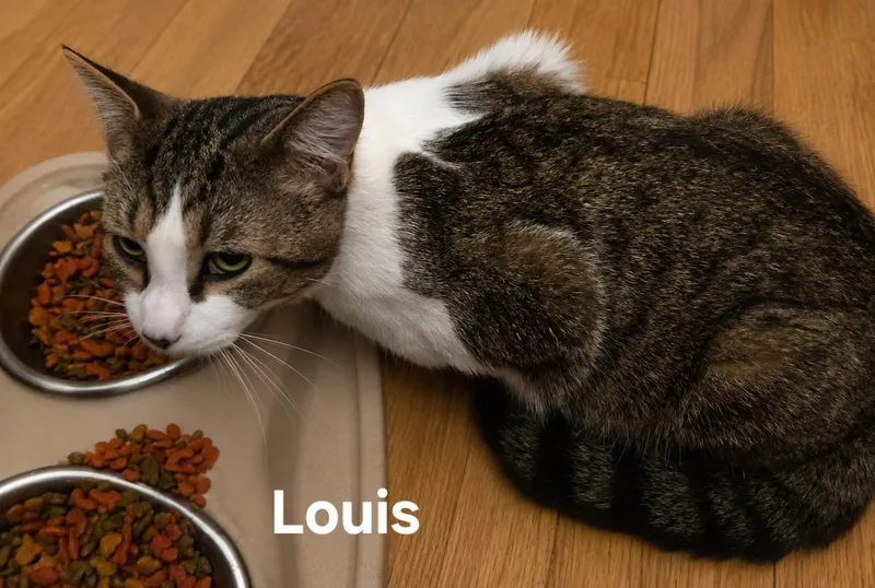 A young medium-sized male Tabby (Tiger Striped) Domestic Short Hair cat named Louis for adoption in Chicopee, MA