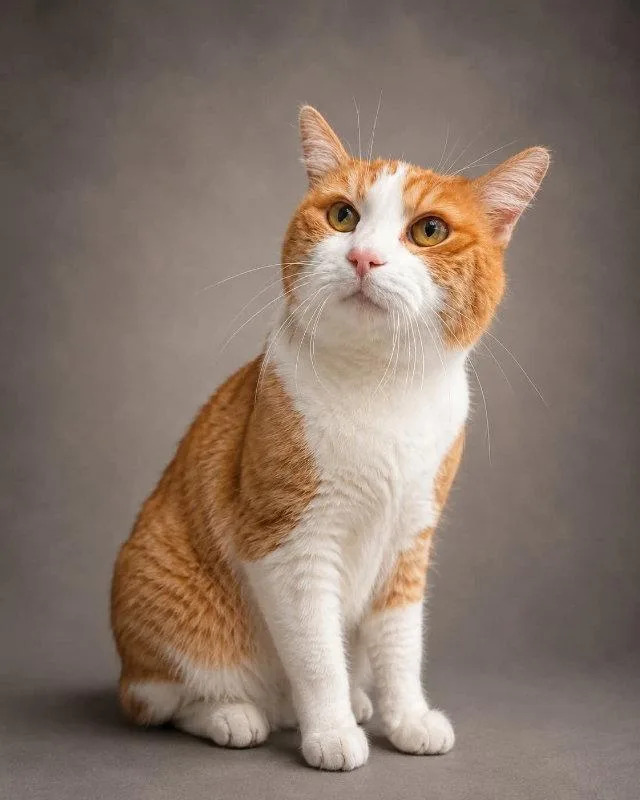 A senior medium-sized female Orange & White Domestic Short Hair cat named Marshmallow for adoption in Gettysburg, PA