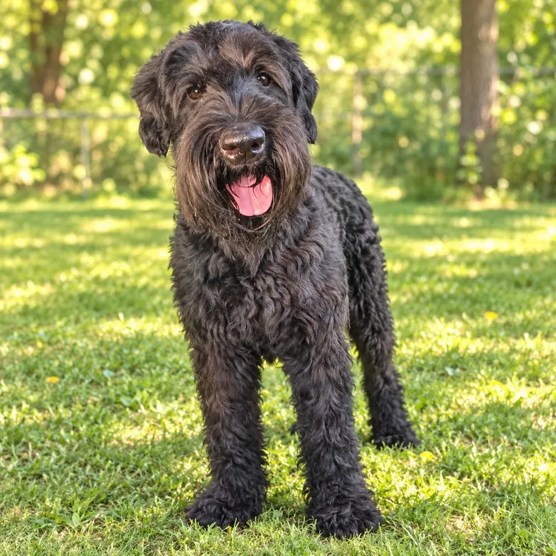 An adult large-sized male Giant Schnauzer dog named Wilson for adoption in Oakland, MI