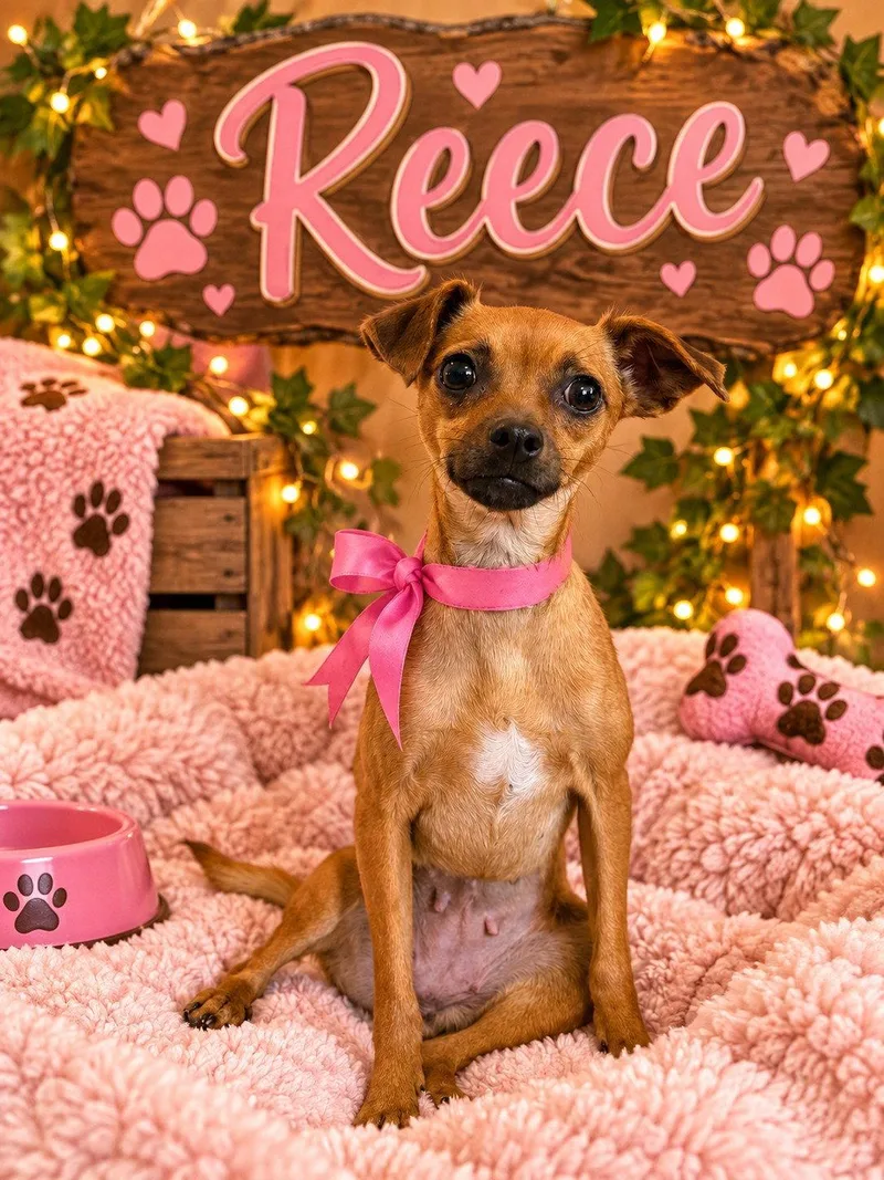 An adult small-sized female Chihuahua dog named Reece for adoption in Ball Ground, GA
