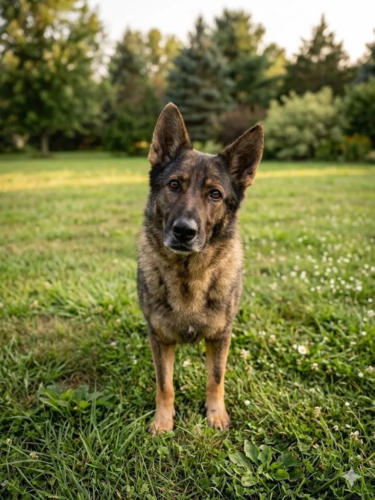 A senior large-sized female Sable German Shepherd Dog dog named Scout for adoption in Wooster, OH