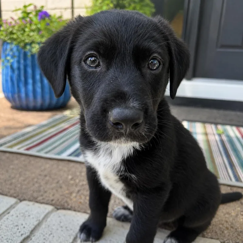 A baby large-sized male Labrador Retriever dog named Mr Lief for adoption in Princeton, MA