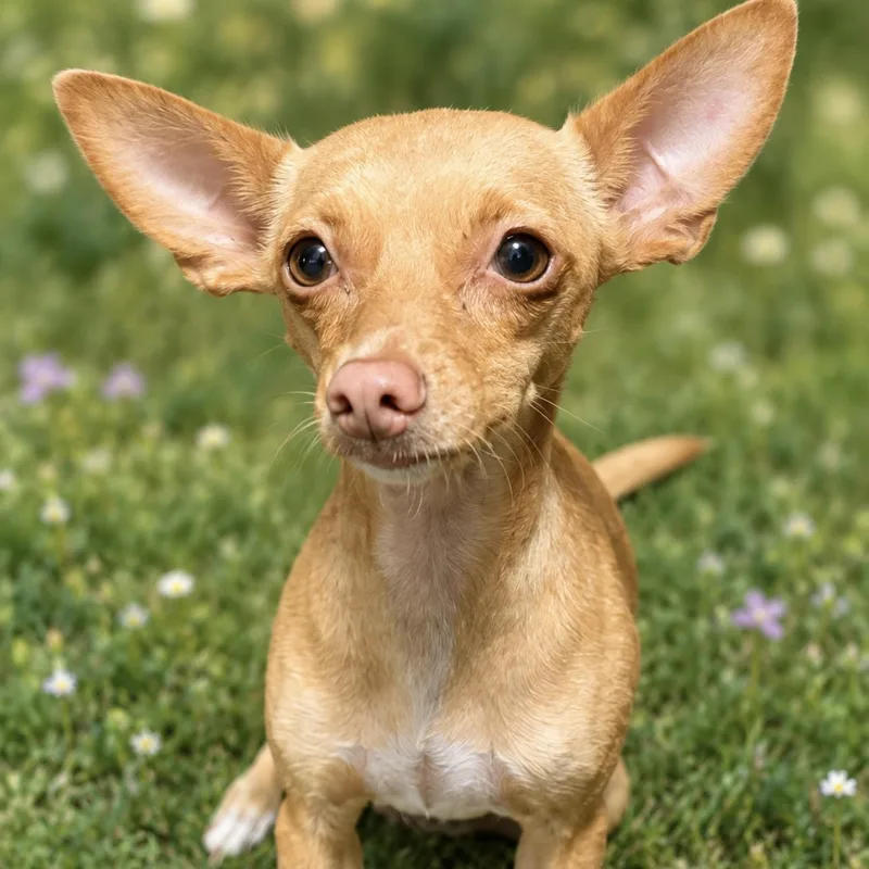 An adult small-sized female Golden Miniature Pinscher dog named Gigi  The Precious for adoption in Florence, OR