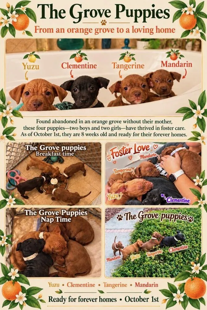 A baby small-sized male Brown / Chocolate American Bulldog dog named Mandarin for adoption in Lakeland, FL