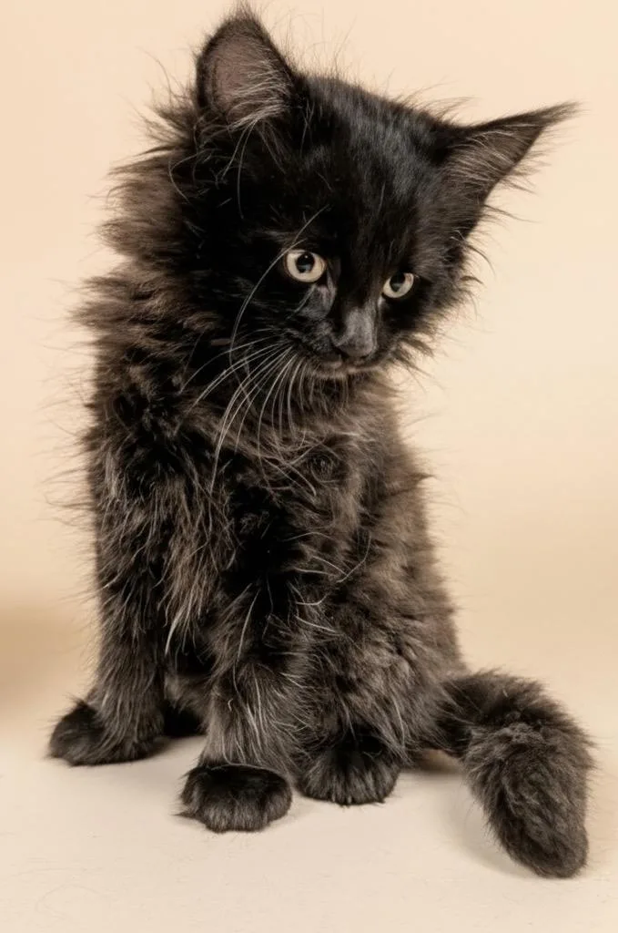 A baby small-sized male Domestic Medium Hair cat named Draco for adoption in Fort Myers, FL
