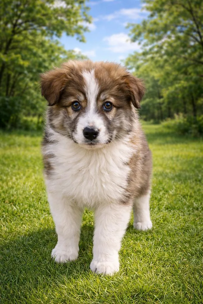 A baby large-sized male Australian Shepherd dog named Odin  Fluff Brothers for adoption in Horn Lake, MS