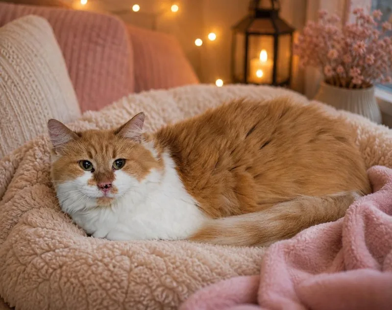 An adult large-sized female Domestic Medium Hair cat named Cleo for adoption in Washington Court House, OH