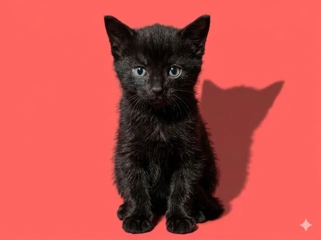 A baby small-sized female Domestic Medium Hair cat named Morgana for adoption in Jacksonville, FL