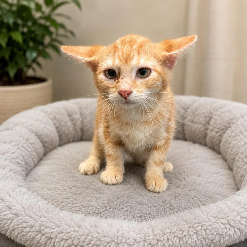 A baby medium-sized male Domestic Short Hair cat named Lane for adoption in Pittsfield, IL