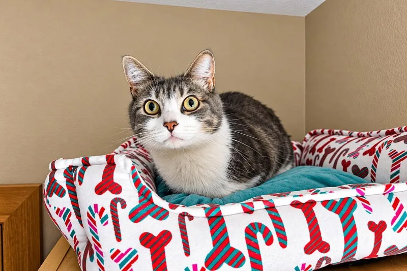 An adult medium-sized male Tabby (Brown / Chocolate) Domestic Short Hair cat named Bandit for adoption in Sioux Falls, SD