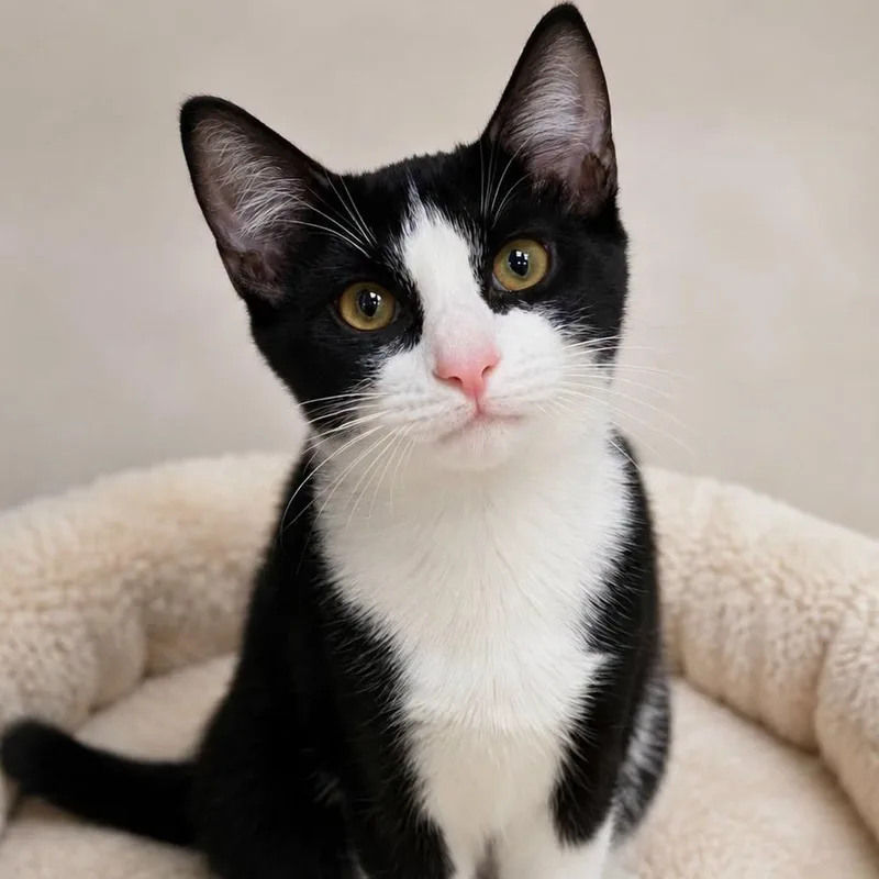 A baby medium-sized male Black Mixed Breed dog named Pete Davidson for adoption in Cranston, RI