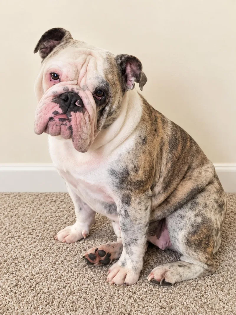 A young medium-sized female English Bulldog dog named Mochi for adoption in Palm Coast, FL