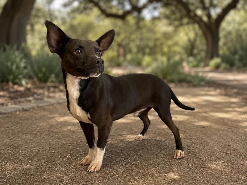 An adult small-sized male Terrier dog named Zippy for adoption in Helotes, TX