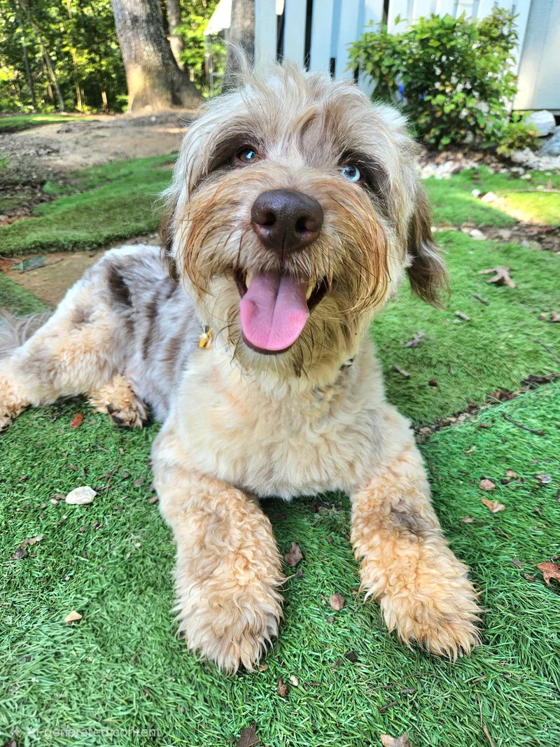 A young medium-sized male Poodle dog named Graham for adoption in Pelzer, SC