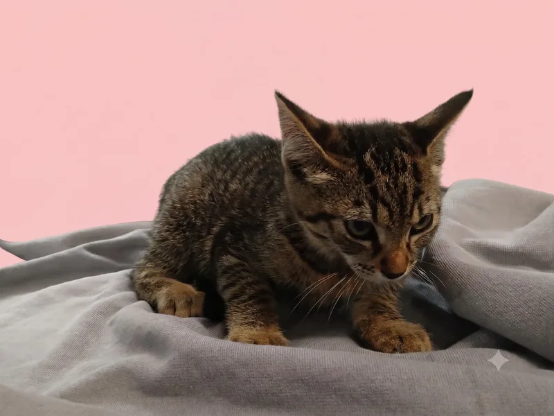 A baby medium-sized female Domestic Short Hair cat named Liana for adoption in Los Angeles, CA