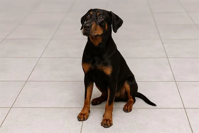 An adult large-sized male Doberman Pinscher dog named Bam for adoption in Lancaster, CA