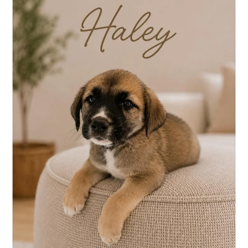 A baby large-sized female Brown / Chocolate Anatolian Shepherd dog named Haley for adoption in Phoenix, AZ