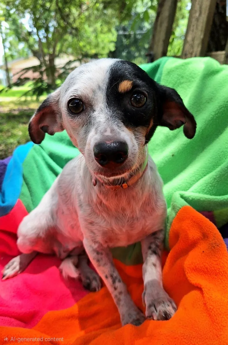 An adult small-sized female White / Cream Jack Russell Terrier dog named Maylee MVT for adoption in Missouri City, TX