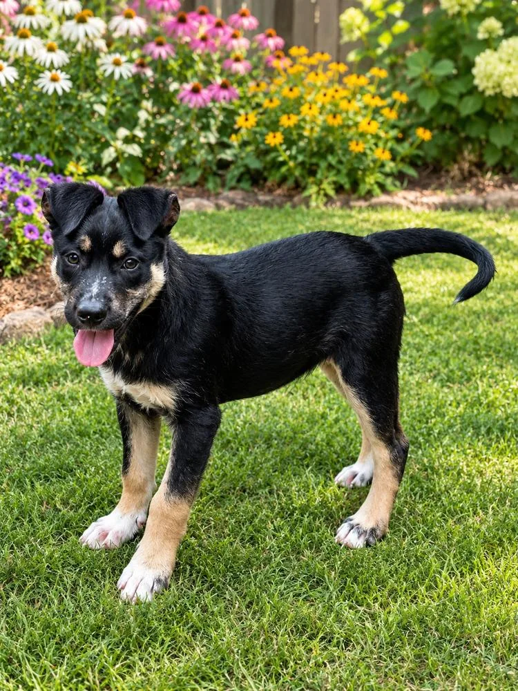 A young medium-sized male German Shepherd Dog dog named Denny for adoption in Thompson, PA