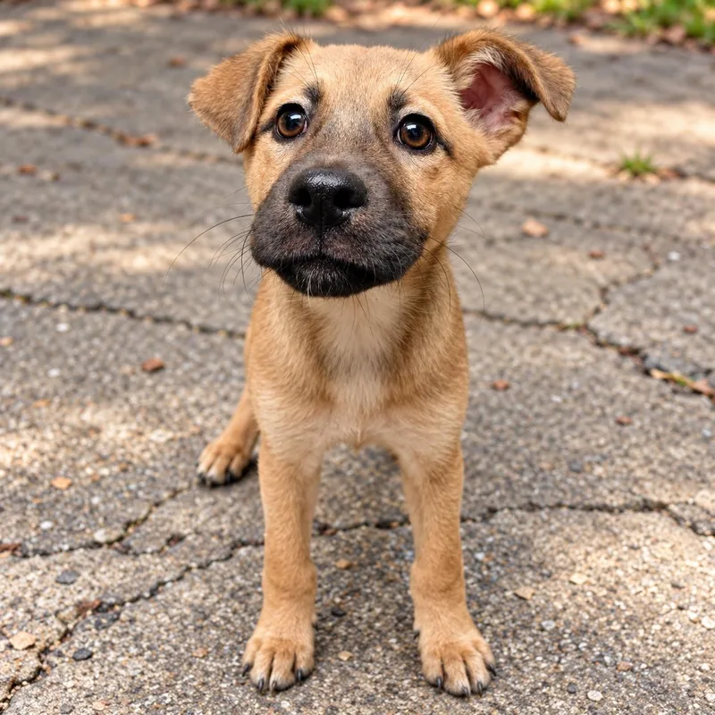 A baby medium-sized female Mixed Breed dog named Shey for adoption in Hillsborough, NJ