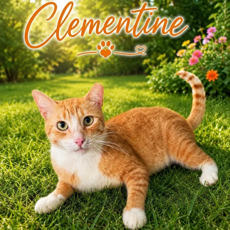 An adult medium-sized male Orange / Red Domestic Short Hair cat named Clementine for adoption in Boston, MA