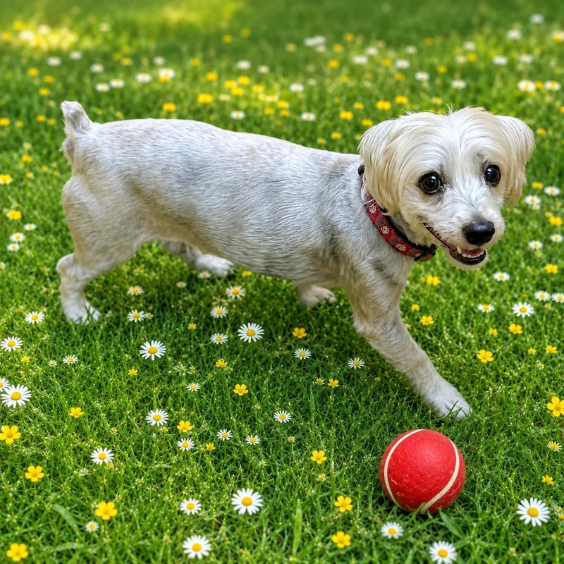 A senior small-sized male Gray / Blue / Silver Maltese dog named Jasper for adoption in POTOMAC, MD