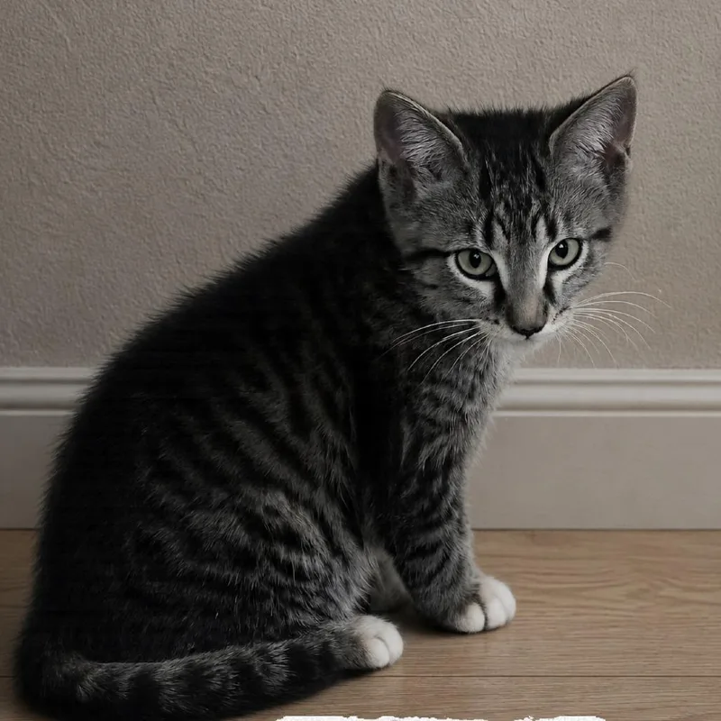 A baby small-sized female Brown / Chocolate Domestic Short Hair cat named Cornelia for adoption in Wind Gap, PA