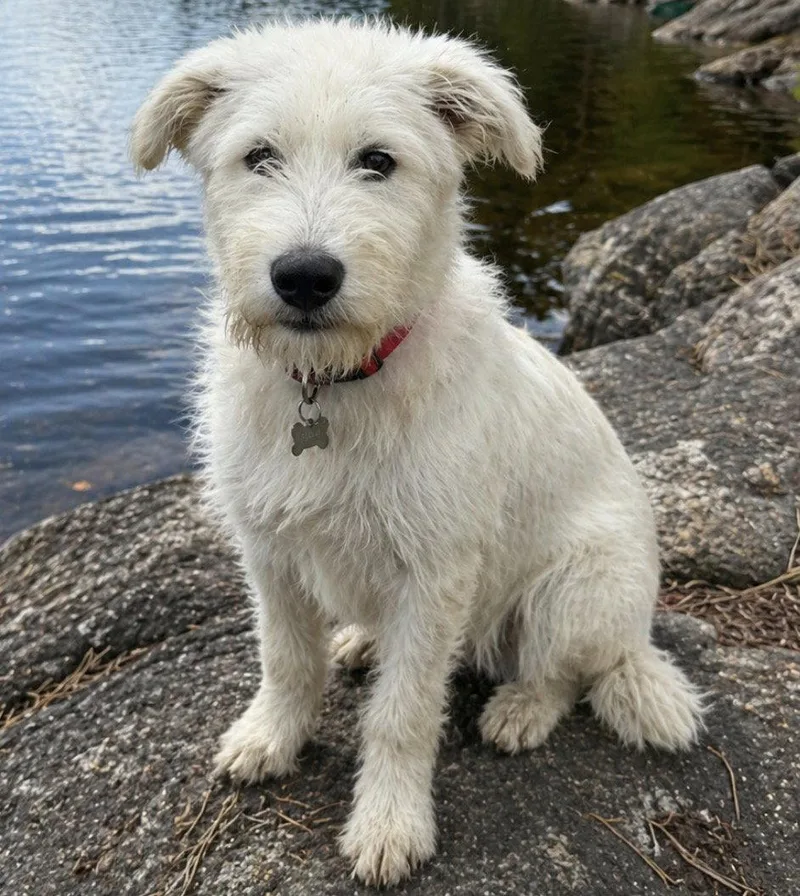 A baby medium-sized male Poodle dog named Almond   Golden for adoption in Mount Laurel, NJ