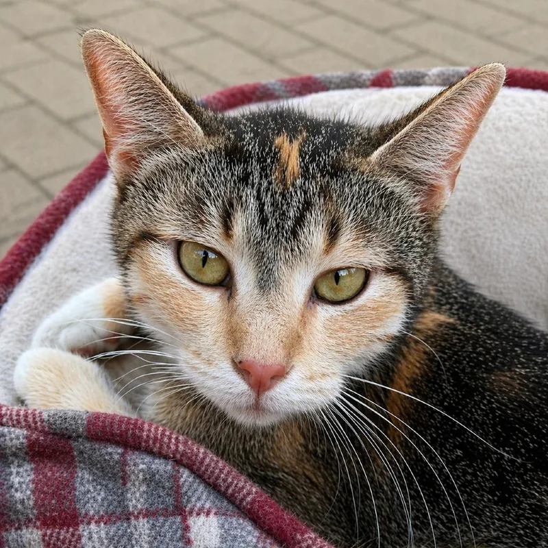 An adult medium-sized female Orange / Red Domestic Short Hair cat named Marge Simpson for adoption in Austin, TX