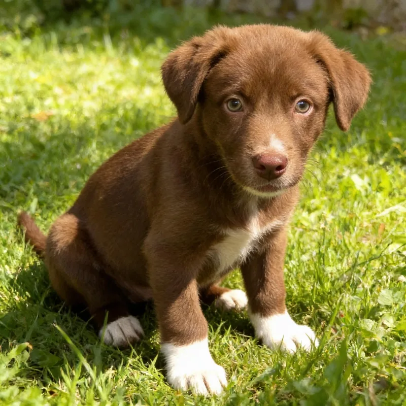 A baby medium-sized male Australian Shepherd dog named Bruce Wayne for adoption in Queen Creek, AZ