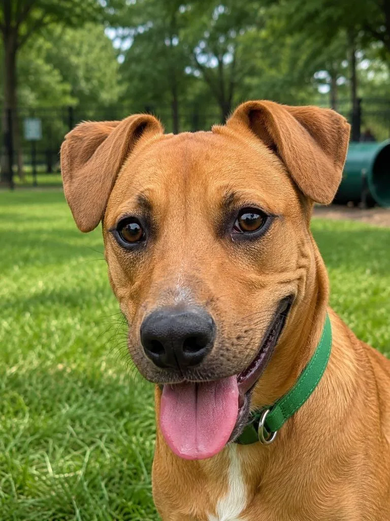 A baby medium-sized male Redbone Coonhound dog named Scrappy Doo for adoption in Centralia, IL