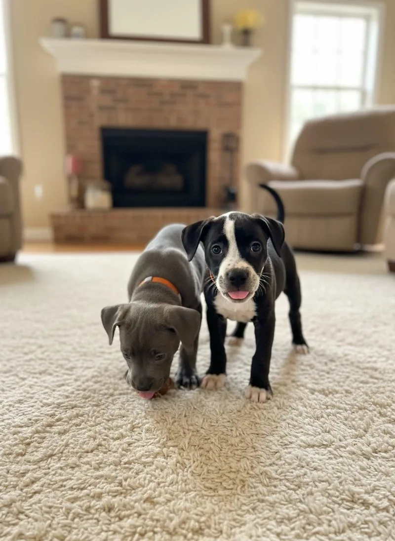 A baby medium-sized male Gray / Blue / Silver Pit Bull Terrier dog named Greyson Andor Kinsley ❤️ for adoption in Cantonment, FL