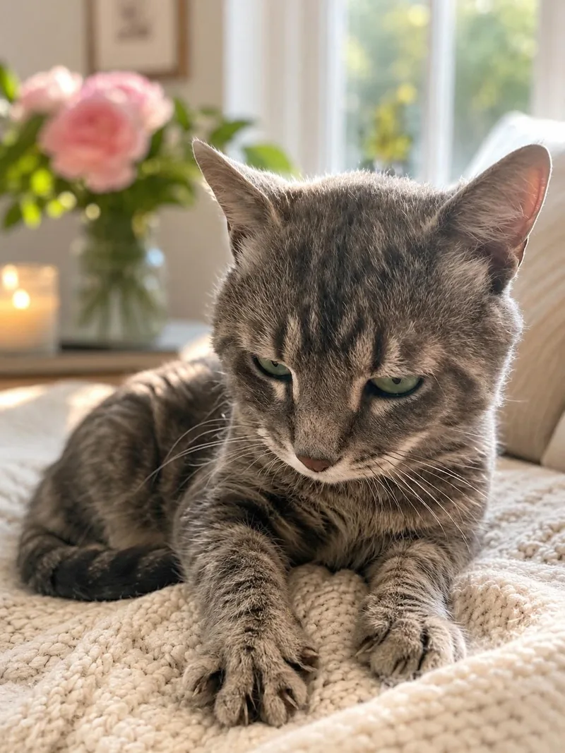 An adult large-sized male Domestic Short Hair cat named Murky for adoption in Randolph, AL